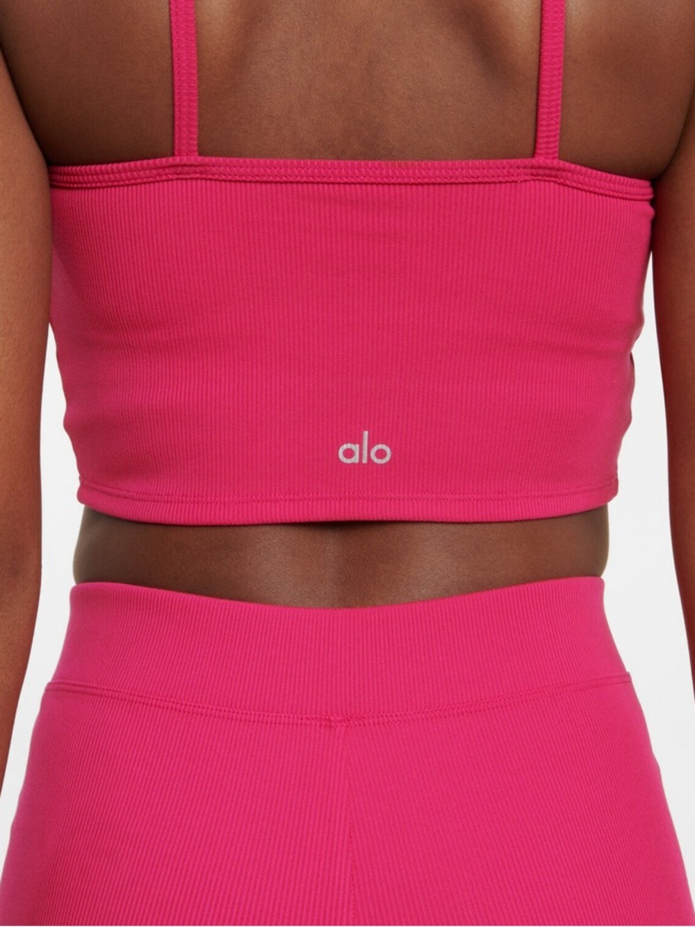 Alo Yoga Goddess Ribbed Knit Halter Top - Picture 2 of 7